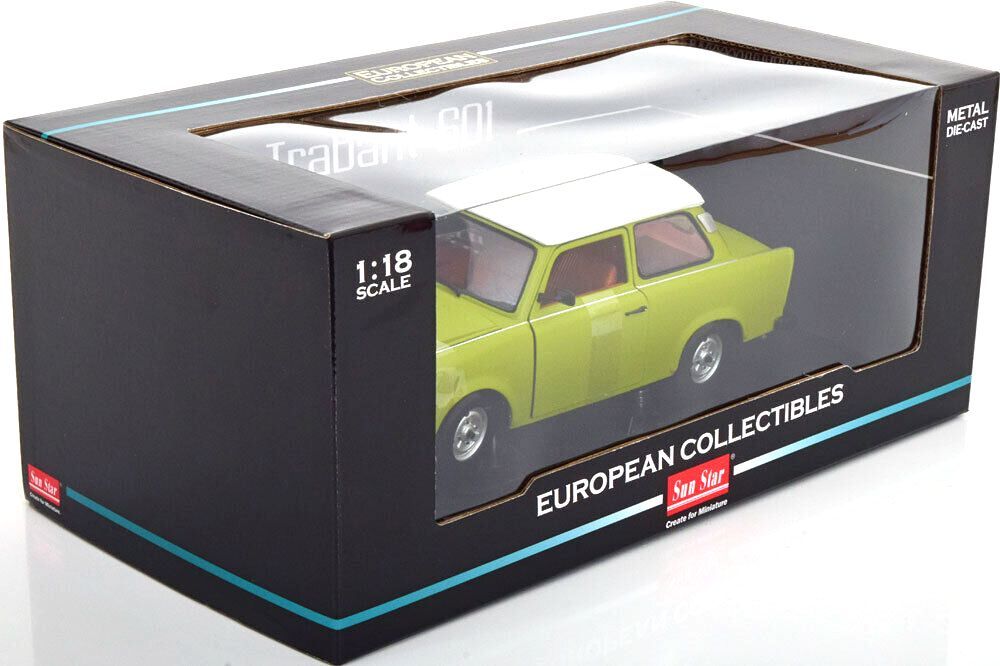 Trabant 601 green/white roof 1:18 Sun Star