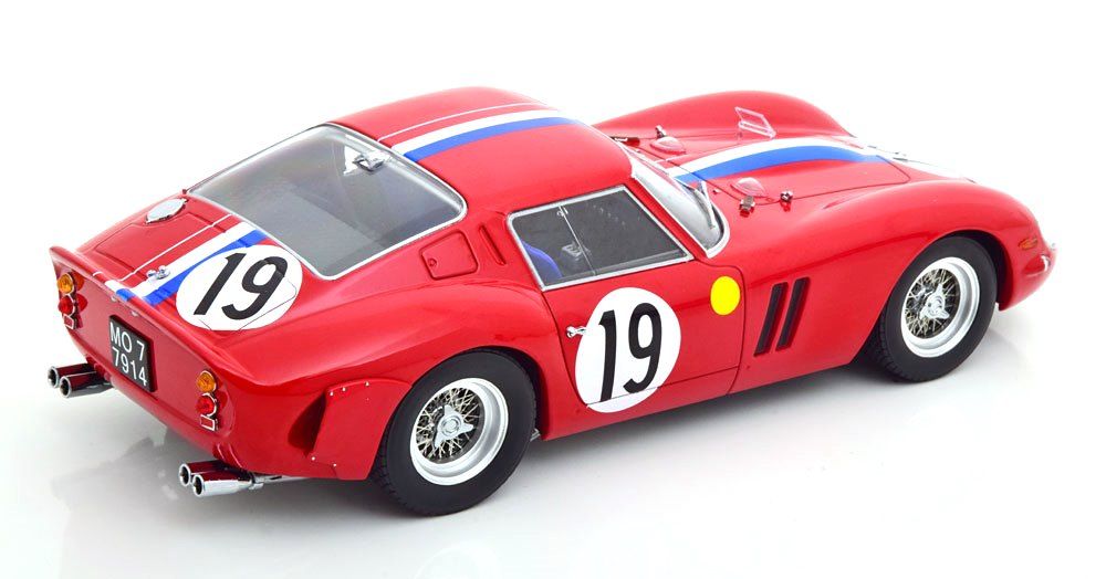 Ferrari 250GTO Coupe ch.3705gt #19 J.Guichet - P.Noblet 2nd 24h Le Mans 1962 1:18 KK Scale