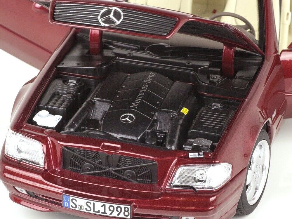 Mercedes-Benz SL 500 R129 1998 red 1:18 Norev