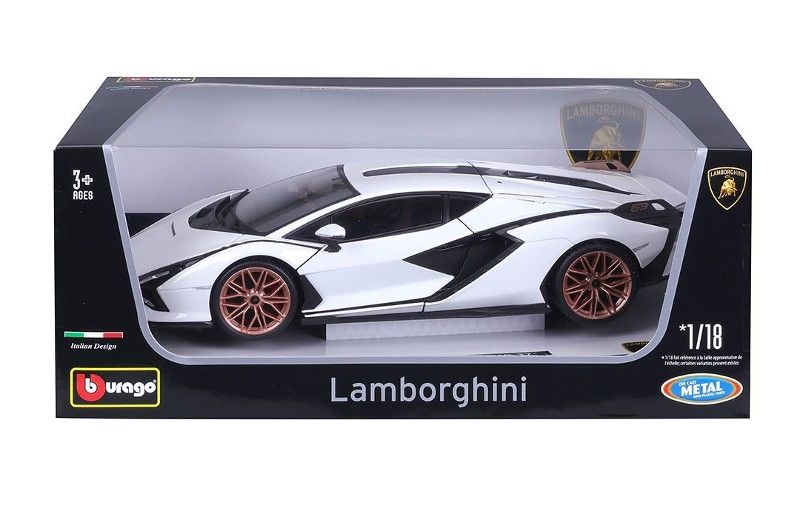 Lamborghini Sian FKP37 white 1:18 Bburago
