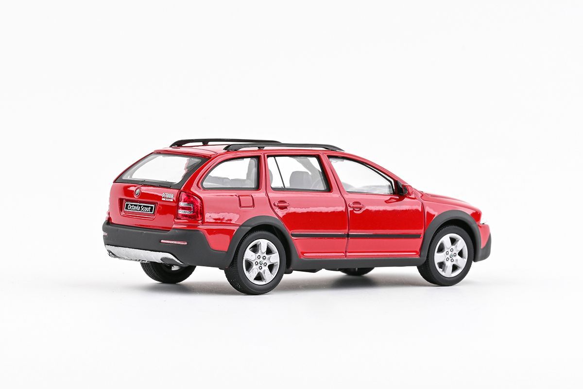 Škoda Octavia II Combi Scout 2007 červená corrida 1:43 Abrex