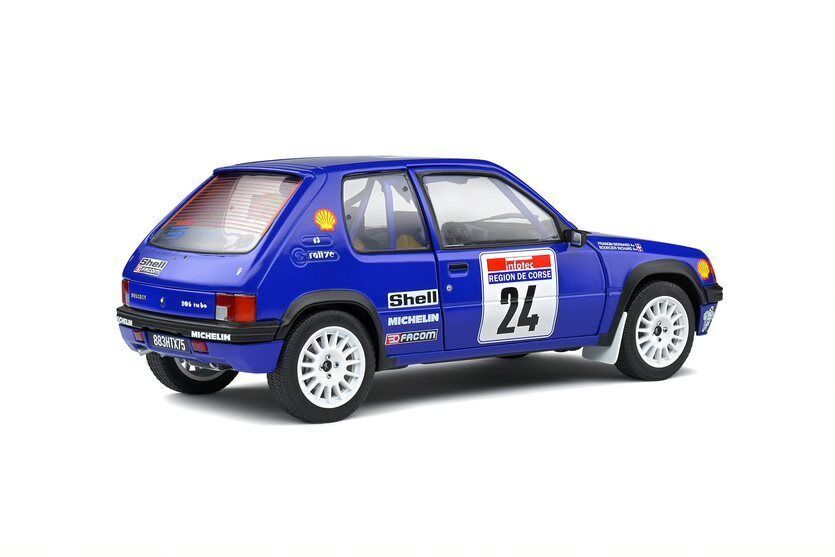 Peugeot 205 Rallye #24 R.Bourcier/B.Frangin Tour de Corse 1990 1:18 Solido