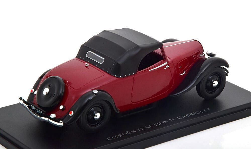 Citroen Traction 7C Avant Cabriolet Soft-Top Closed 1934 copper black 1:24 Altaya