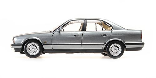 BMW 535i E34 1988 grey metallic 1:18 Minichamps 