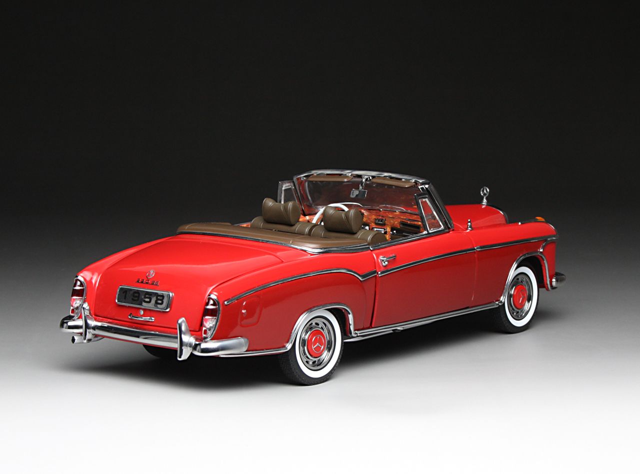Mercedes-Benz 220 SE Cabriolet W128 1960 red 1:18 Sun Star