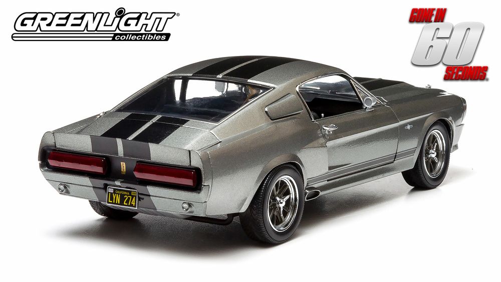 Ford Mustang "Eleanor" Gone in 60 seconds (2000) 1967 grey 1:18 Greenlight