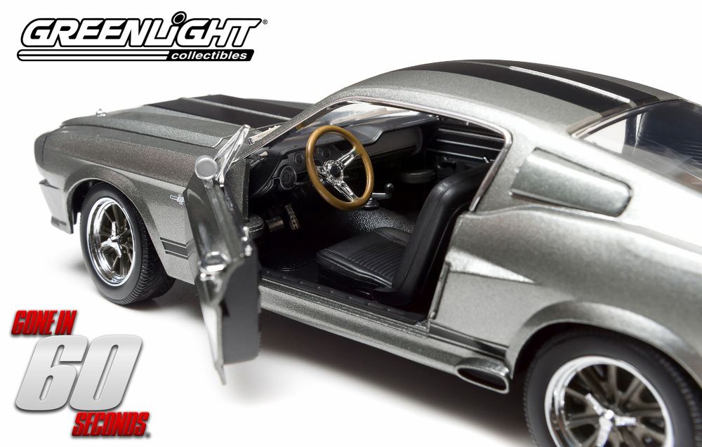 Ford Mustang "Eleanor" Gone in 60 seconds (2000) 1967 grey 1:18 Greenlight
