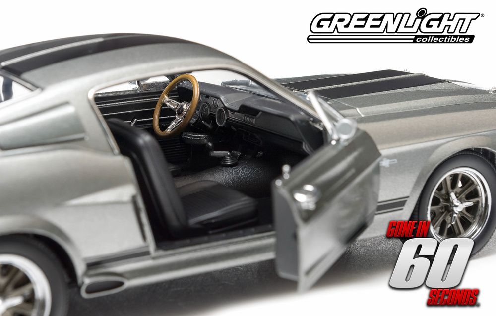 Ford Mustang "Eleanor" Gone in 60 seconds (2000) 1967 grey 1:18 Greenlight