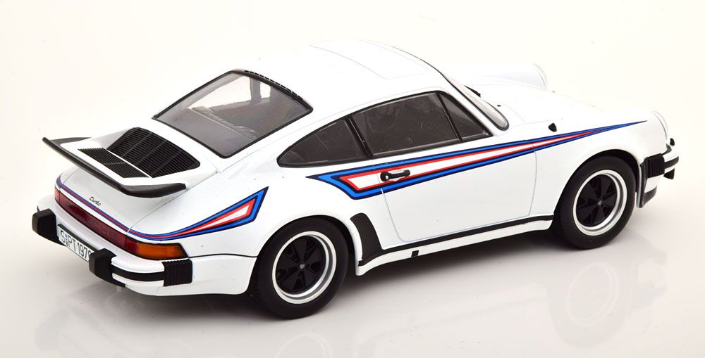 Porsche 911 930 3.0 Turbo 1976 white/Martini Livery 1:18 KK Scale
