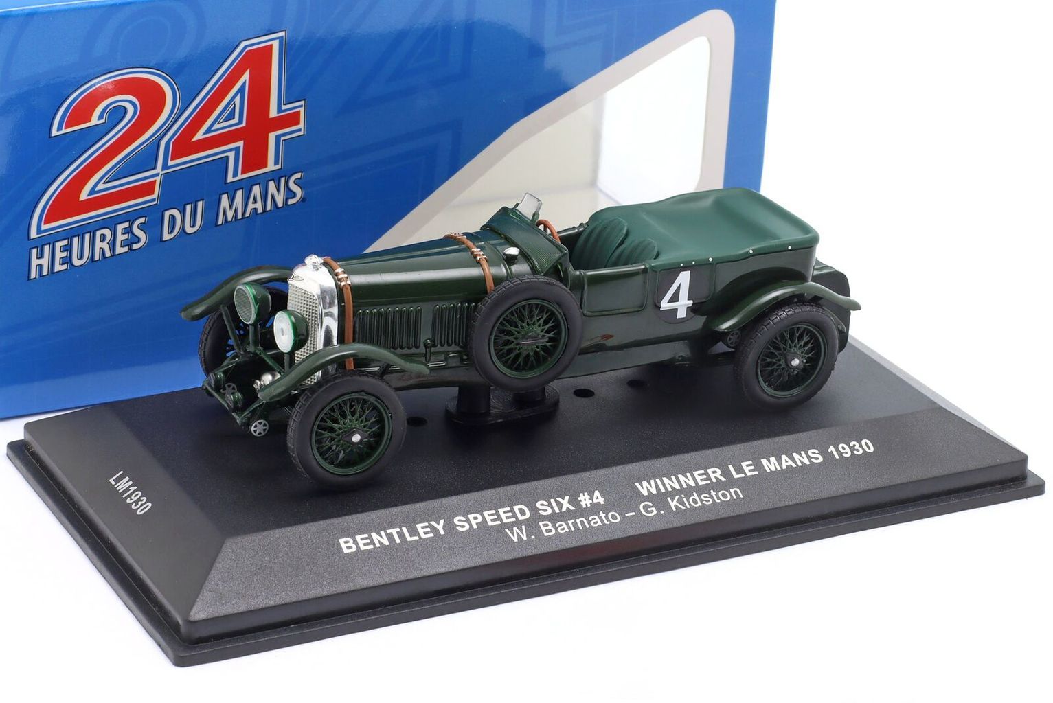 Bentley Speed Six 6.6L Team Bentley Motors LTD #4 Barnato/Kidston Winner 24H Le Mans 1930 1:43 Ixo Models