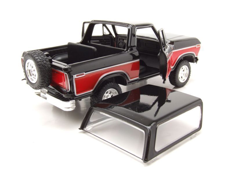 Ford Bronco Hard Top 1978 black/red 1:24 Motor Max