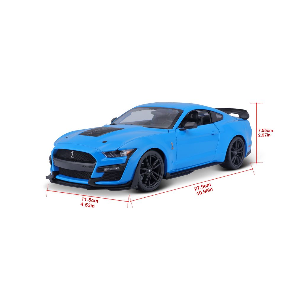 Ford Mustang Shelby GT500 2020 light blue 1:18 Maisto