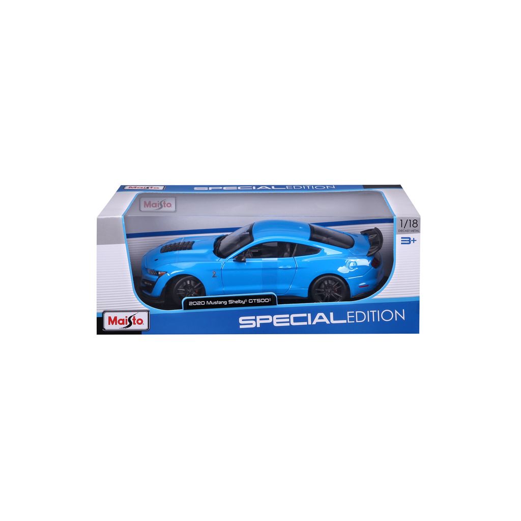 Ford Mustang Shelby GT500 2020 light blue 1:18 Maisto
