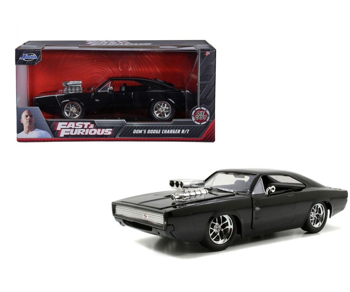 Dom's Dodge Charger R/T 1970 Fast and Furious 1:24 Jada Toys
