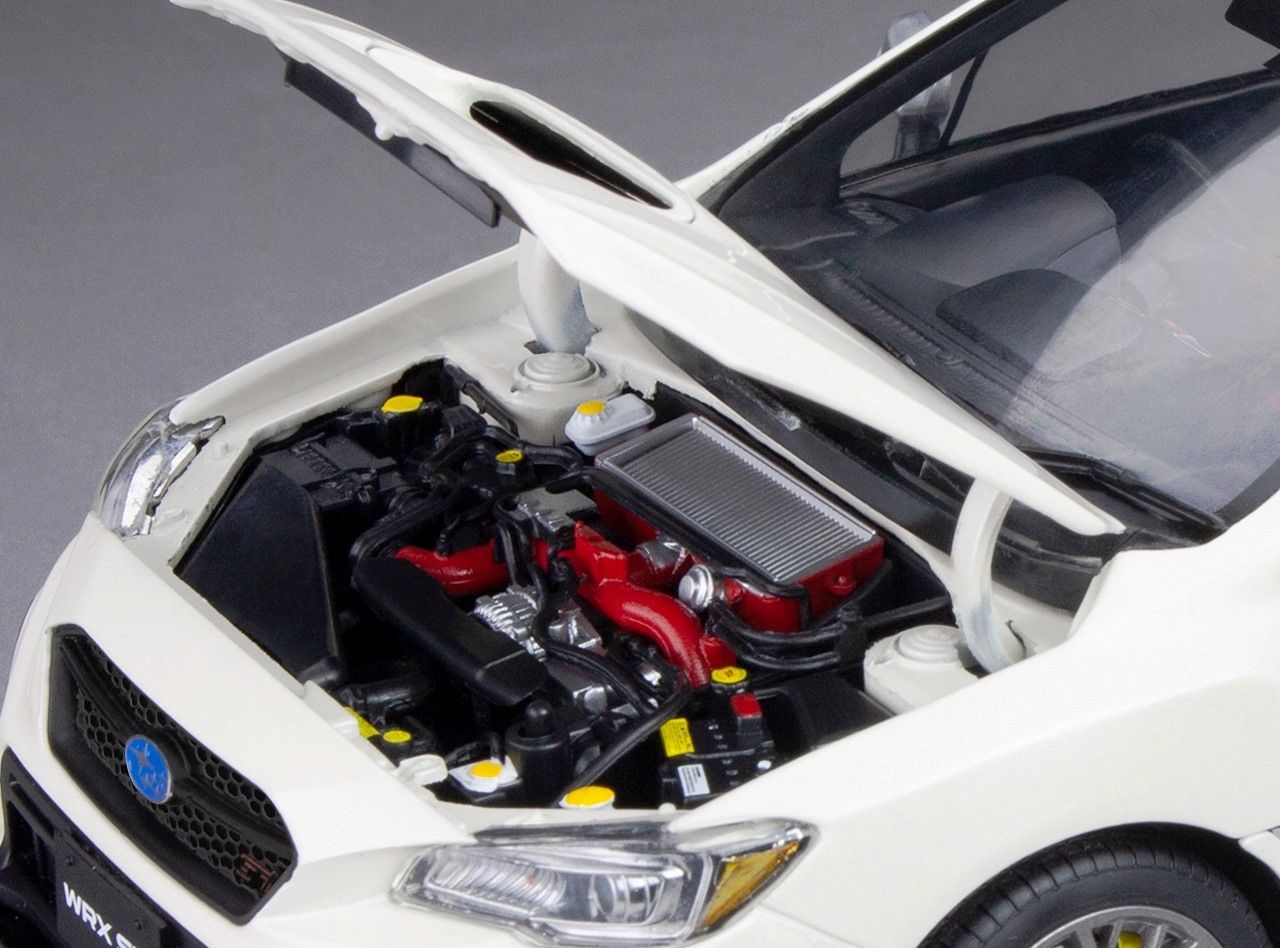 Subaru WRX STI 2018 white 1:18 Sun Star