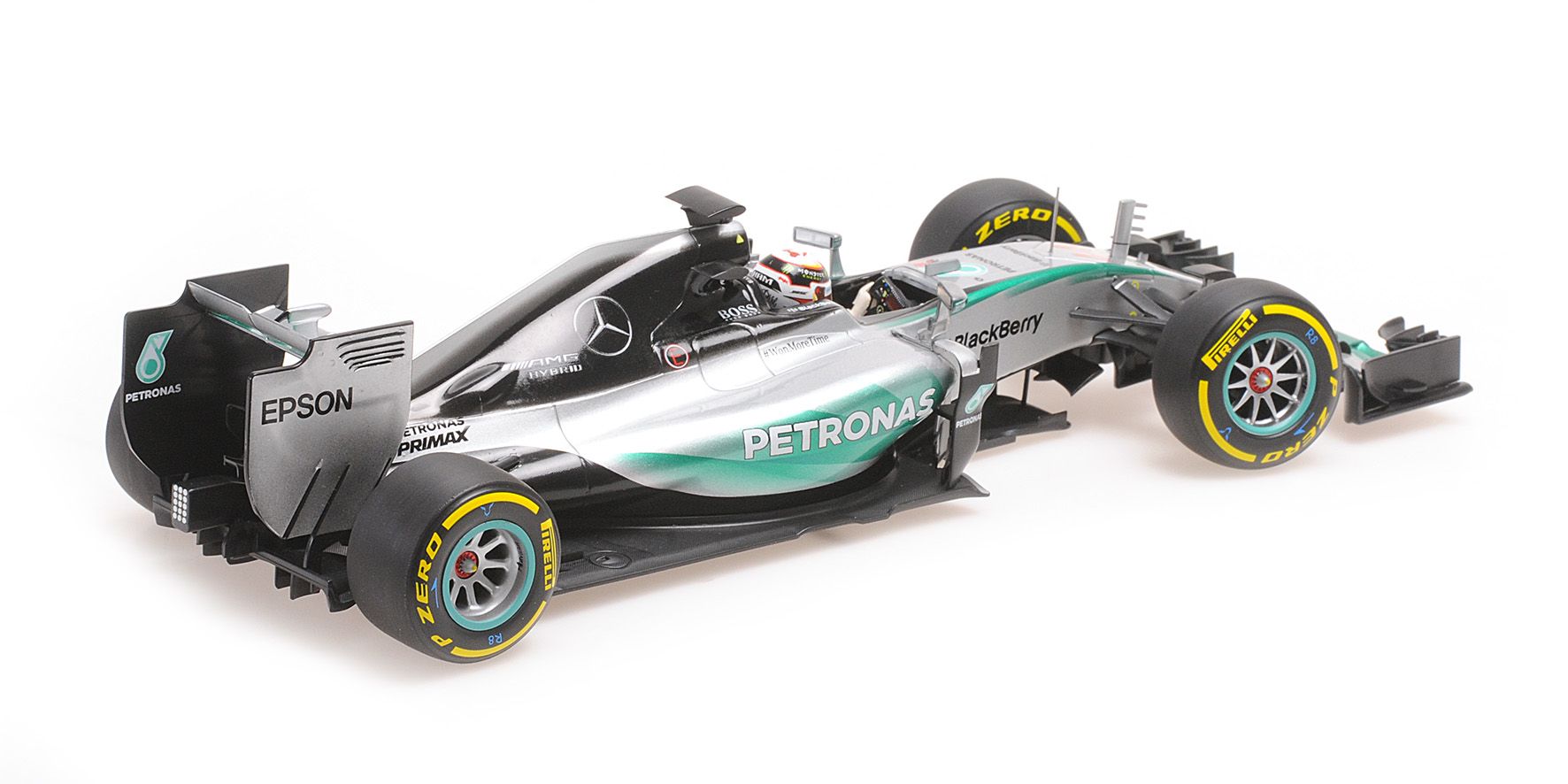 Mercedes AMG Petronas F1 Team W06 Hybrid #44 L. Hamilton World Champion 2015 1:18 Minichamps 
