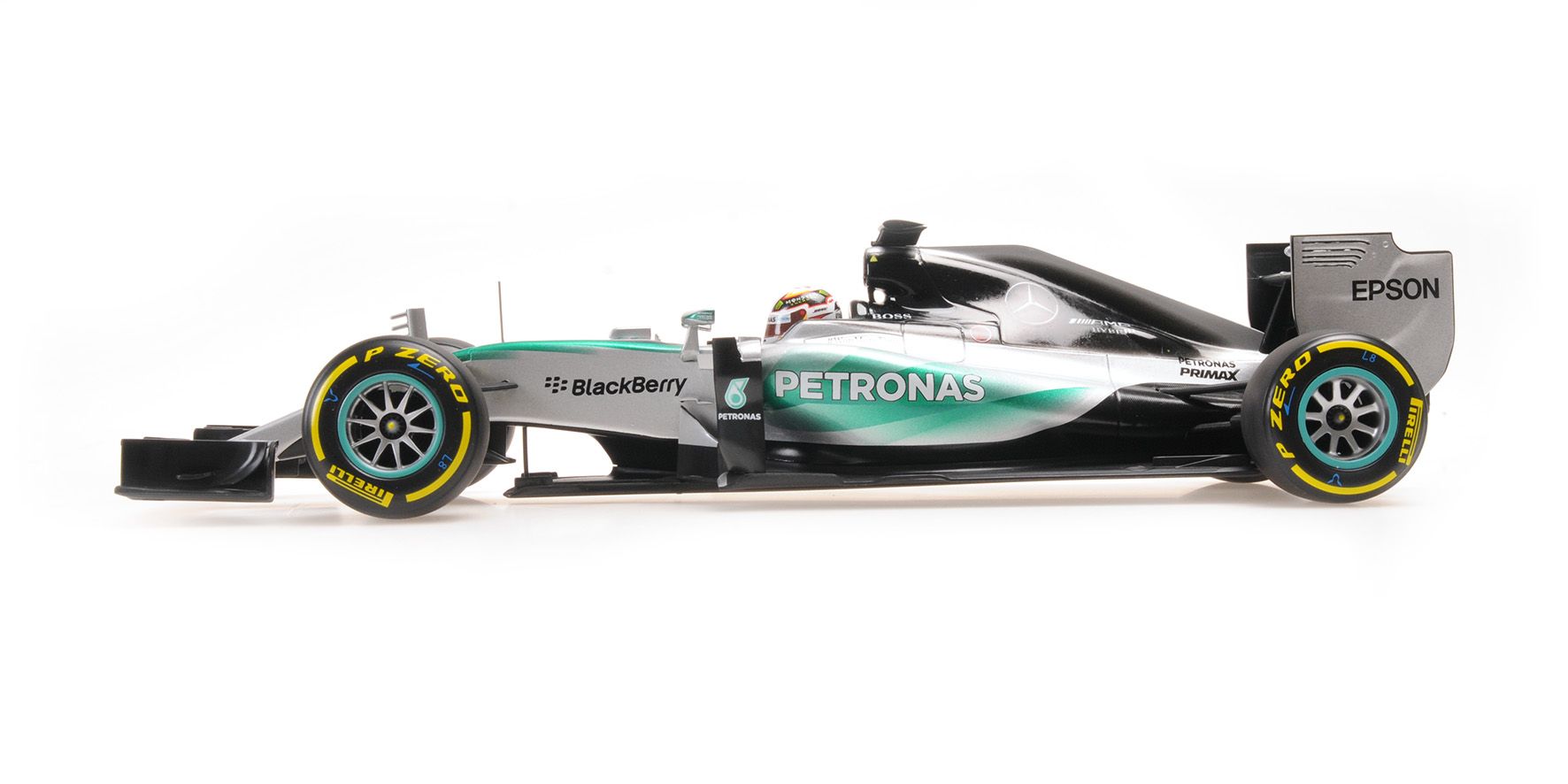 Mercedes AMG Petronas F1 Team W06 Hybrid #44 L. Hamilton World Champion 2015 1:18 Minichamps 