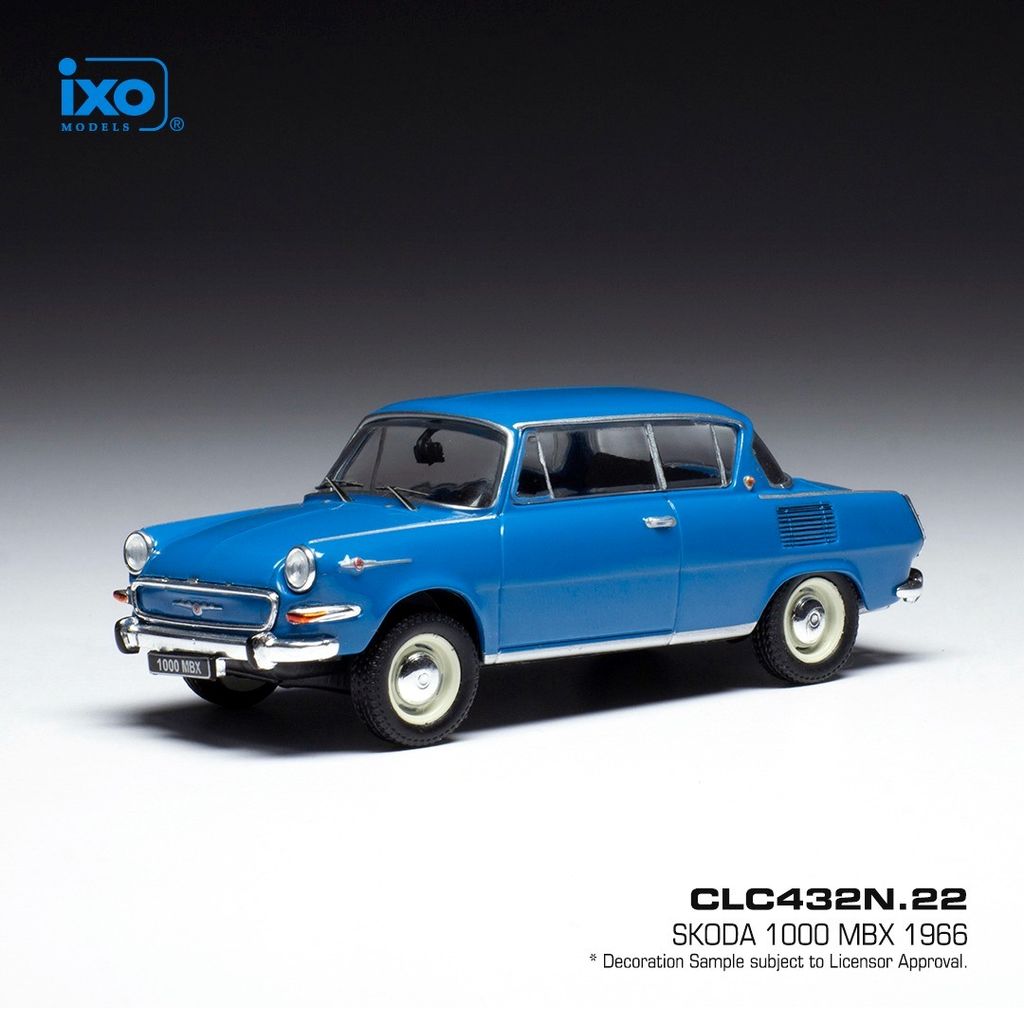 Škoda 1000 MBX 1966 light blue 1:43 Ixo Models