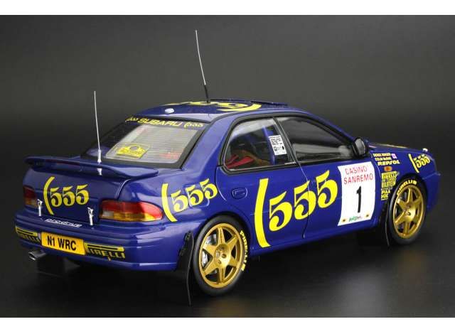 Subaru Impreza 555 #1 Collin McRae/Derek Ringer Winner San Remo Rally 1996 1:18 Sun Star