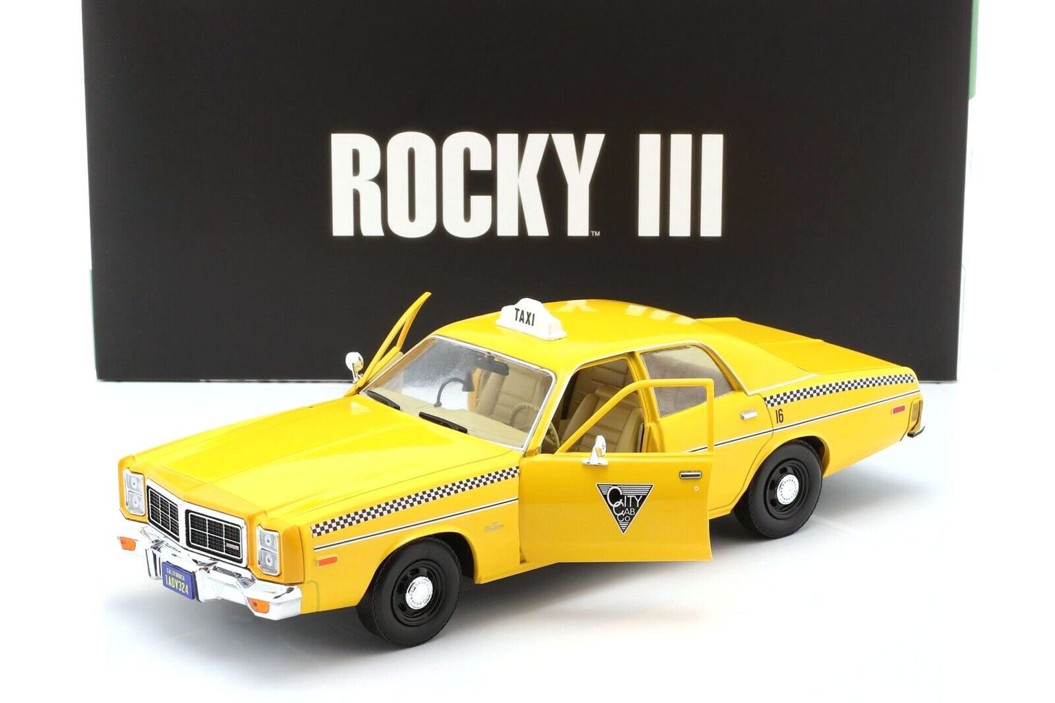Dodge Monaco City Cab Co 1978 Rocky III 1982 1:18 Greenlight