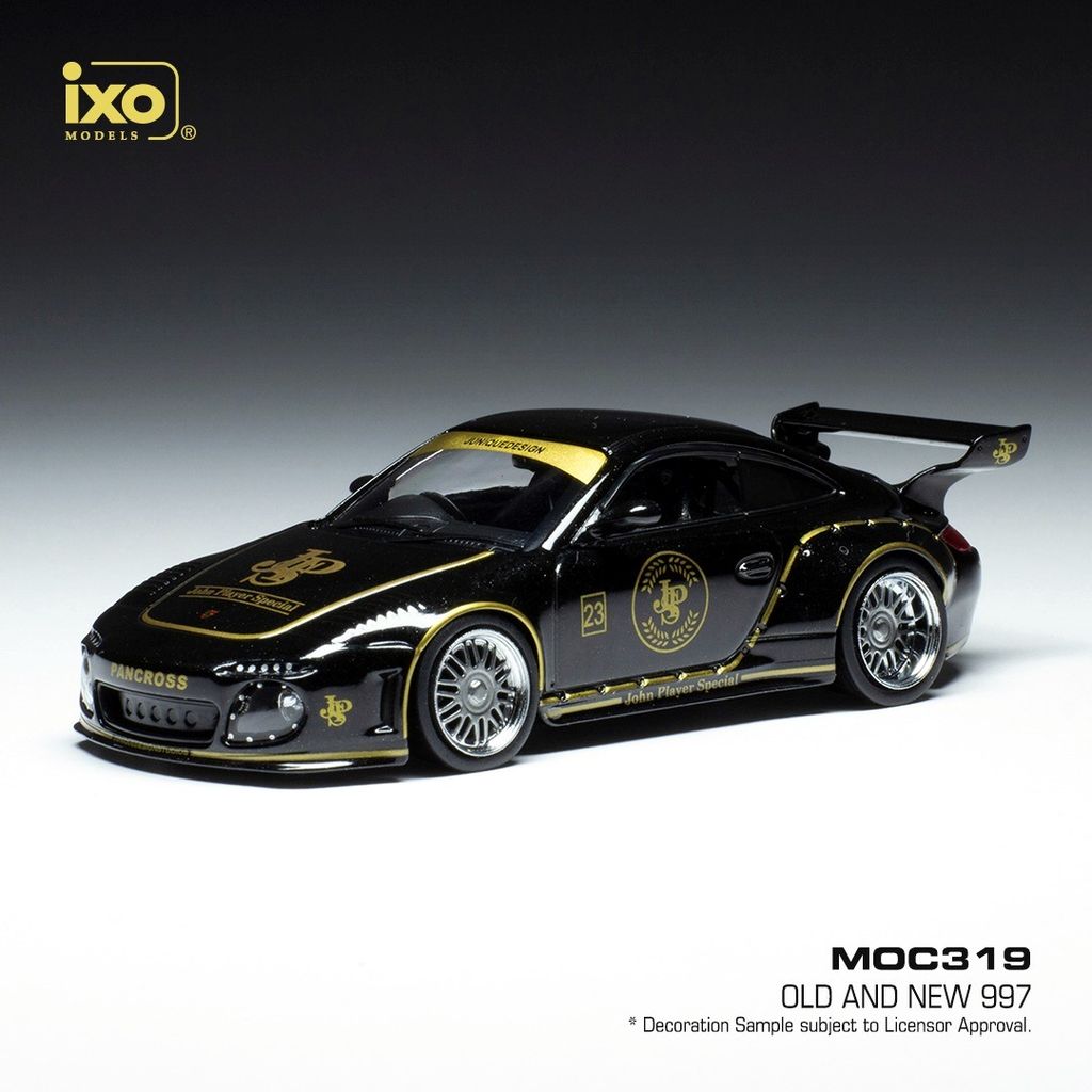 Porsche Old and New 997 #23 John Player Special black/decor 1:43 Ixo Models