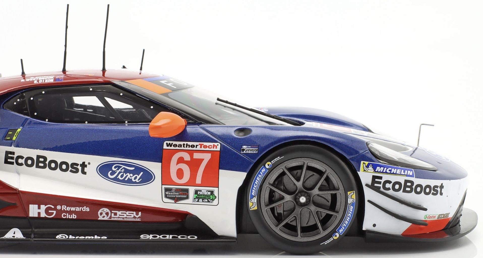 Ford GT #67 Briscoe/Dixon/Westbrook Class Winner 24H Daytona 2018 1:18 Ixo Models