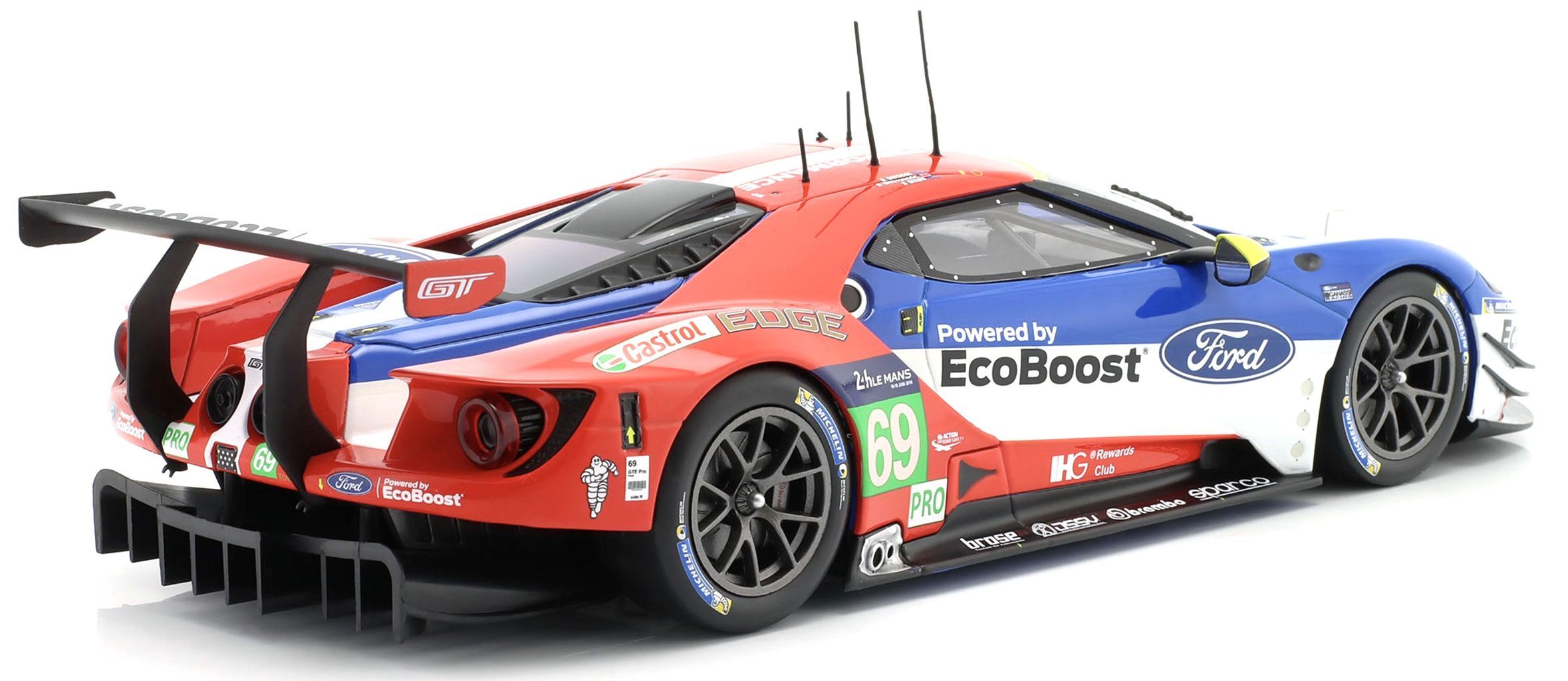 Ford GT #69 Briscoe/ Westbrook/Dixon 24H Le Mans 2016 1:18 Ixo Models