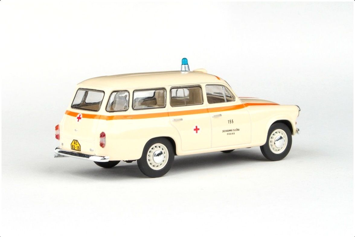 Škoda 1202 1964 sanitka ZS Praha 155 1:43 Abrex
