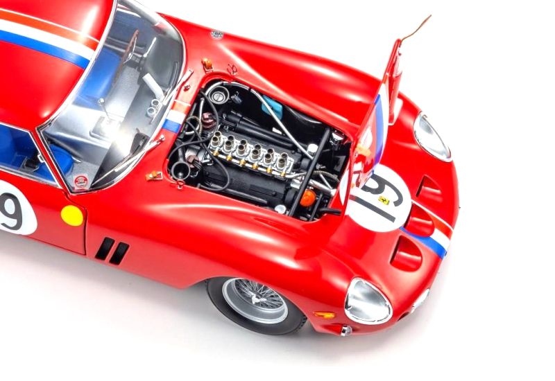 Ferrari 250 GTO 3.0L V12 Coupe Team Pierre Noblet #19 Guichet/Noblet 2nd 24H Le Mans 1962 1:18 Kyosho