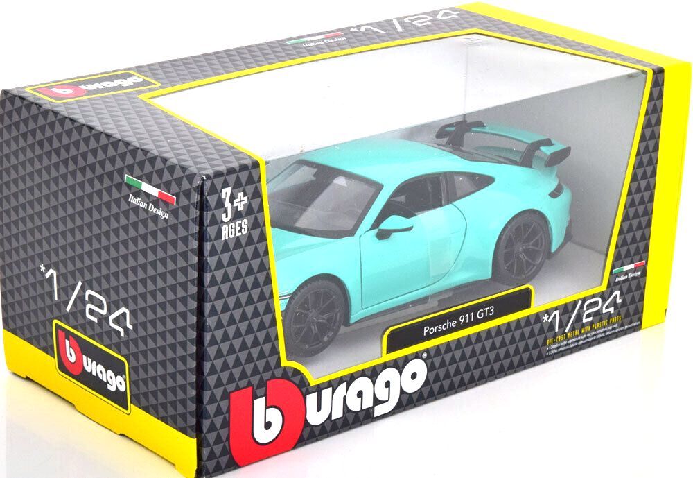 Porsche 911 (992) GT3 2021 green 1:24 Bburago