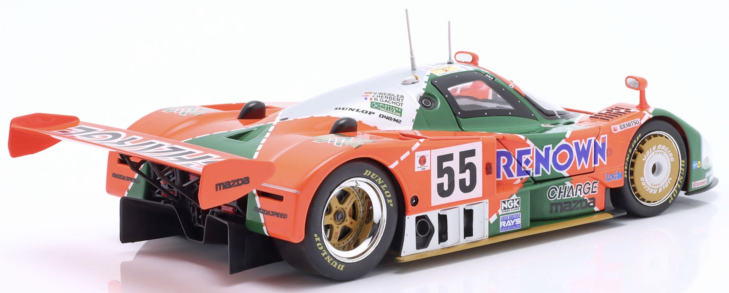 Mazda 787B 2.6L Team Mazdaspeed Co. Ltd. #55 Gachot/Herbert/Weidler Winner 24H Le Mans 1991 1:18 Werk83