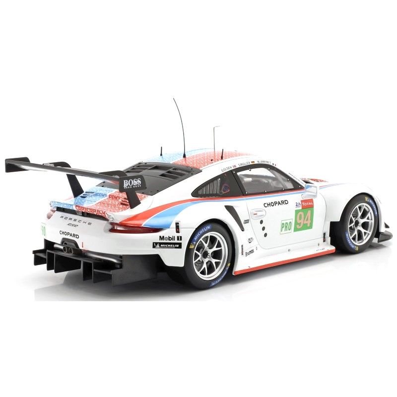 Porsche 911 (991) RSR #94 S.Muller-M.Jaminet-D.Olsen 24h LeMans 2019 1:18 Ixo Models