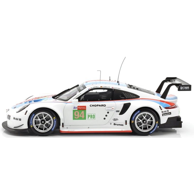 Porsche 911 (991) RSR #94 S.Muller-M.Jaminet-D.Olsen 24h LeMans 2019 1:18 Ixo Models
