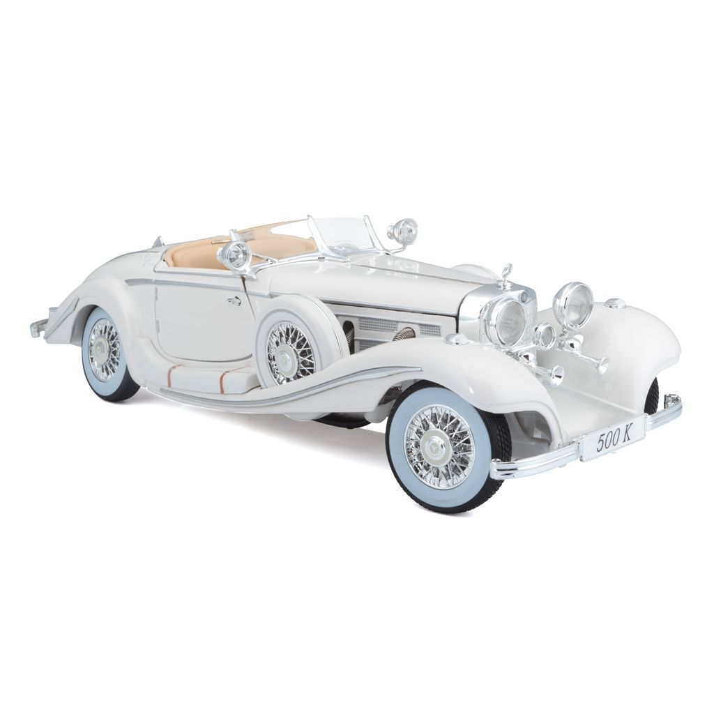 Mercedes-Benz 500K 1936 white 1:18 Maisto