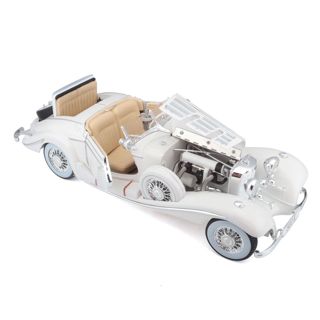 Mercedes-Benz 500K 1936 white 1:18 Maisto