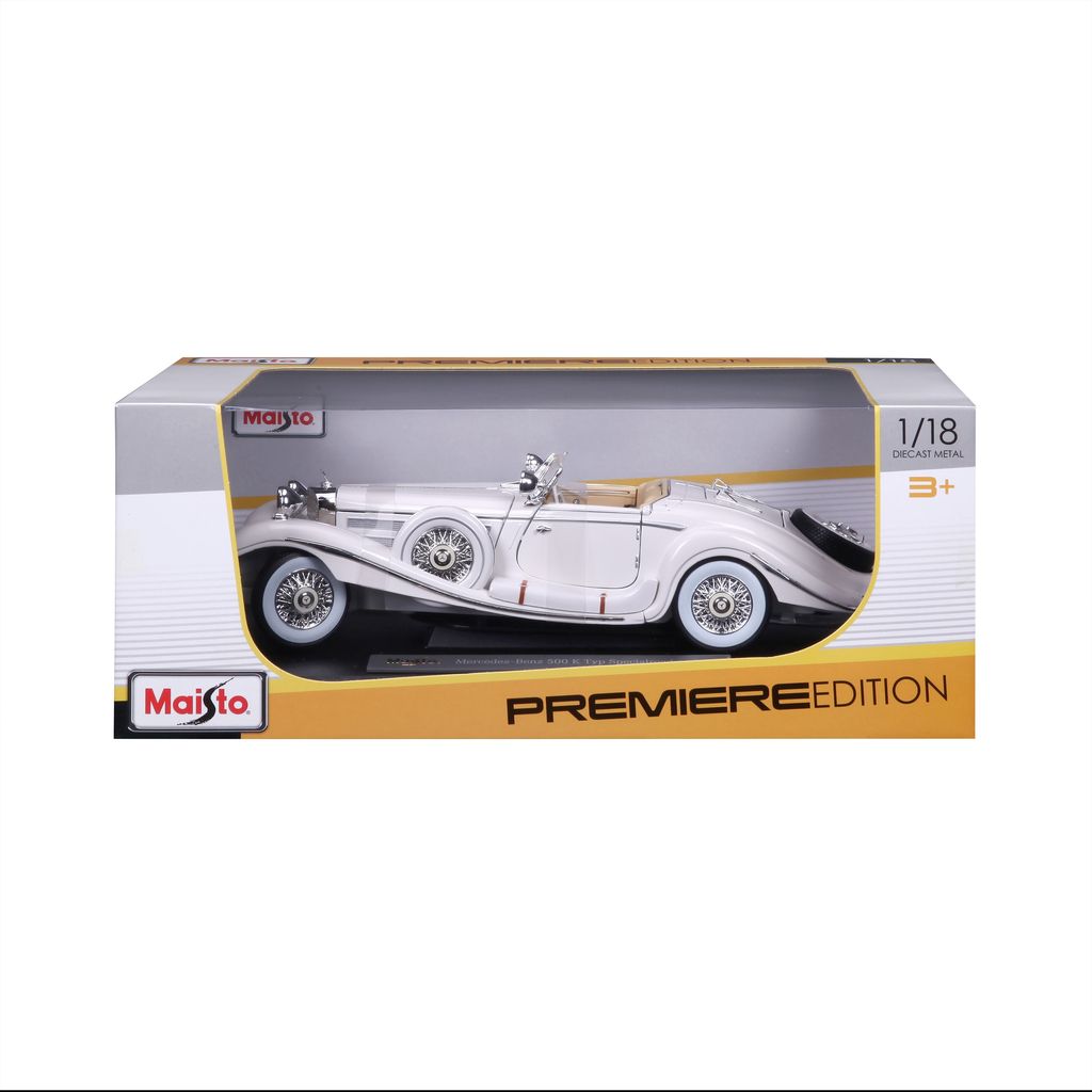 Mercedes-Benz 500K 1936 white 1:18 Maisto
