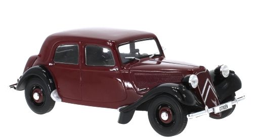 Citroen Traction Avant 11BL 1952 dark red/black 1:24 WhiteBox