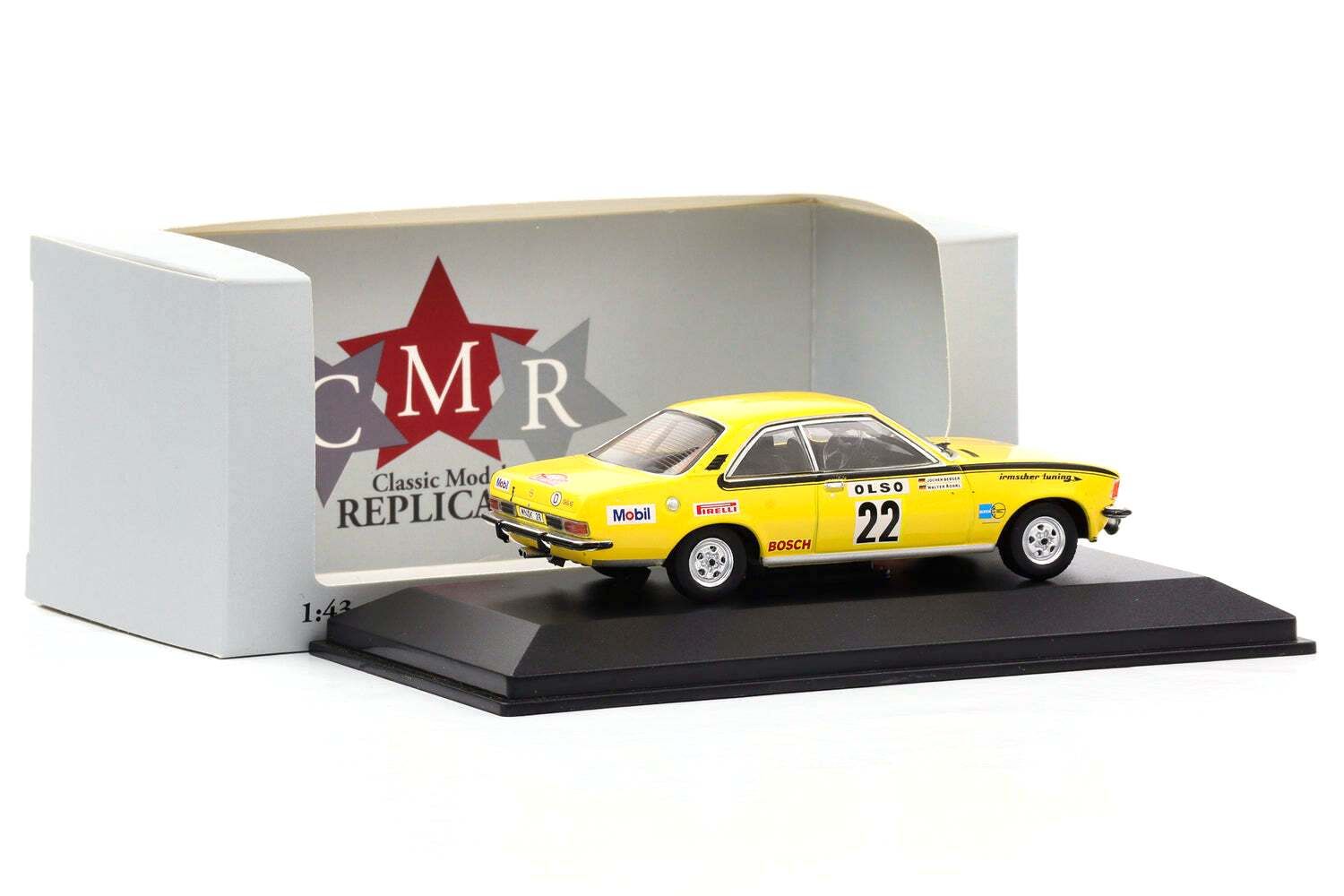 Opel Commodore B GS/E #22 Röhrl/Berger Rally Monte-Carlo 1973 night version 1:43 CMR