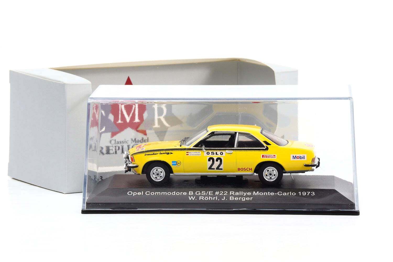 Opel Commodore B GS/E #22 Röhrl/Berger Rally Monte-Carlo 1973 night version 1:43 CMR