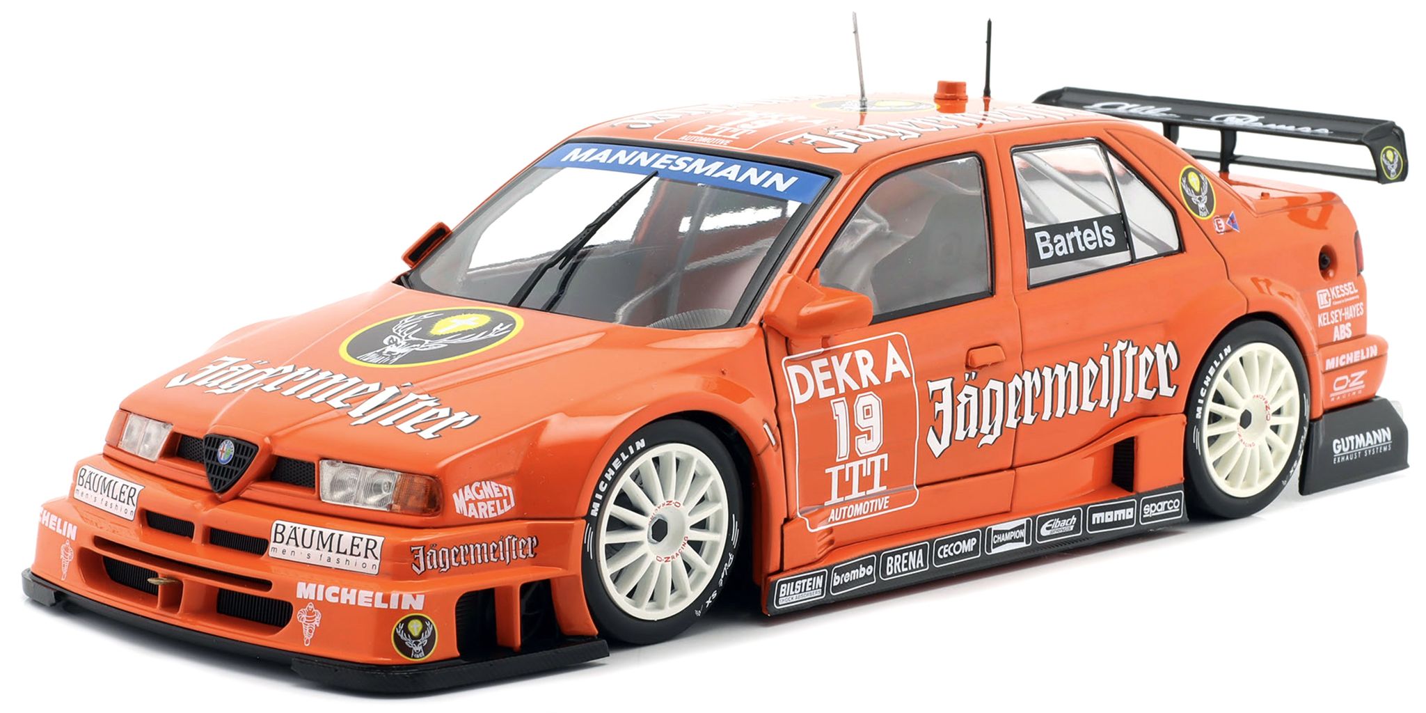 Alfa Romeo 155 V6 TI Jägermeister #19 M. Bartels DTM ITC 1995 1:18 Werk83