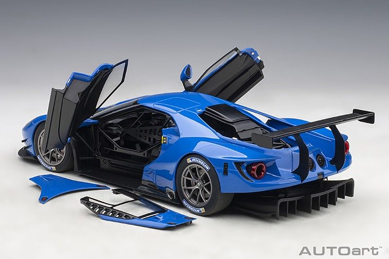 Ford USA GT Le Mans Plain Body Version 2019 blue 1:18 AUTOart