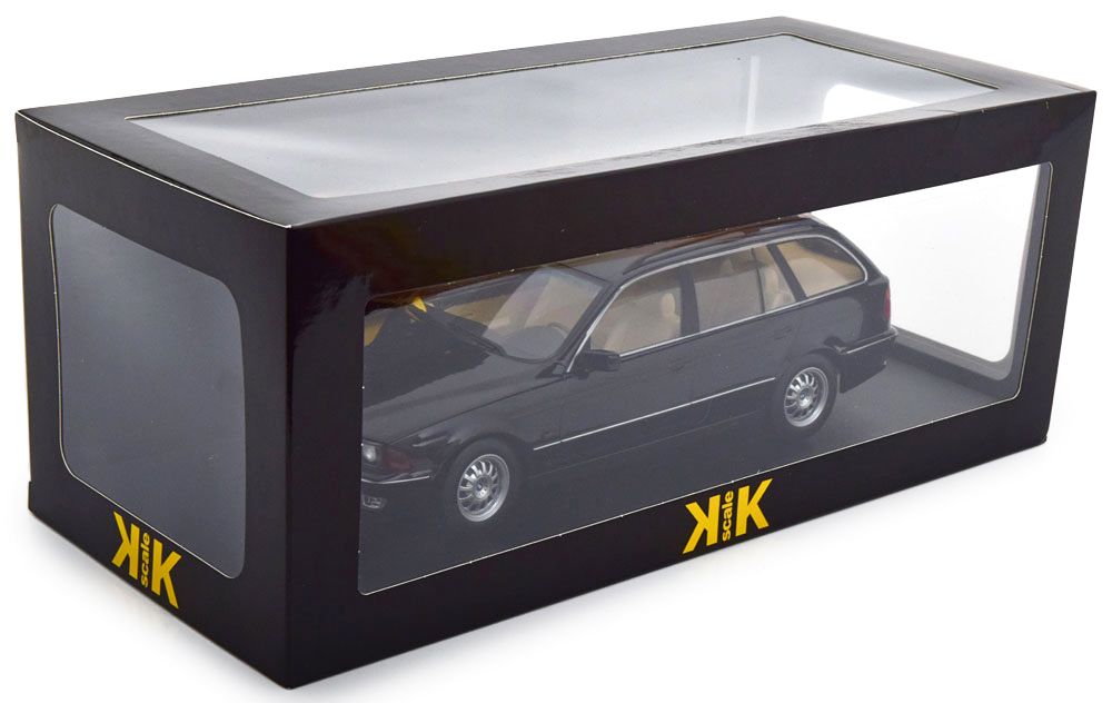 BMW 5-Series 520i E39 Touring SW Station Wagon 1997 black metallic 1:18 KK Scale