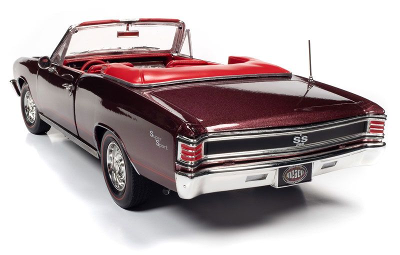 Chevy Chevelle SS 396 Convertible MCACN 1967 Madeira maroon 1:18 Auto World