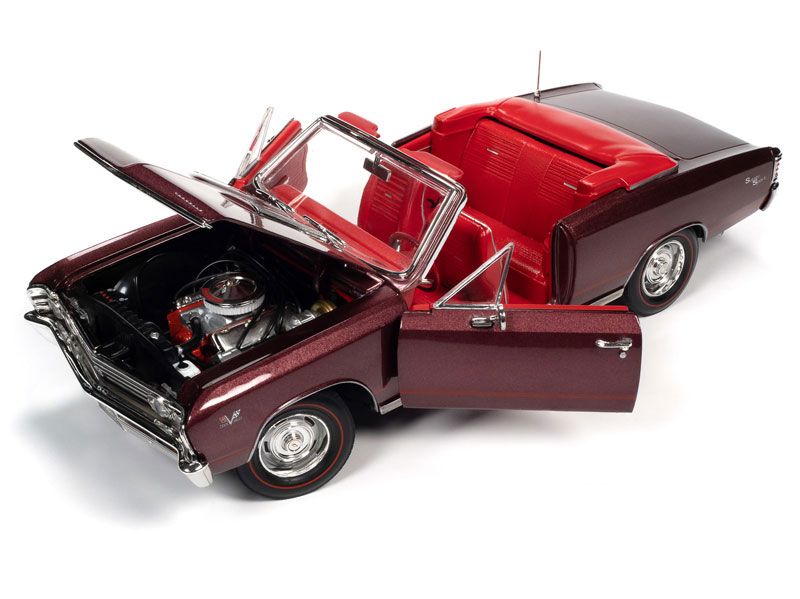 Chevy Chevelle SS 396 Convertible MCACN 1967 Madeira maroon 1:18 Auto World