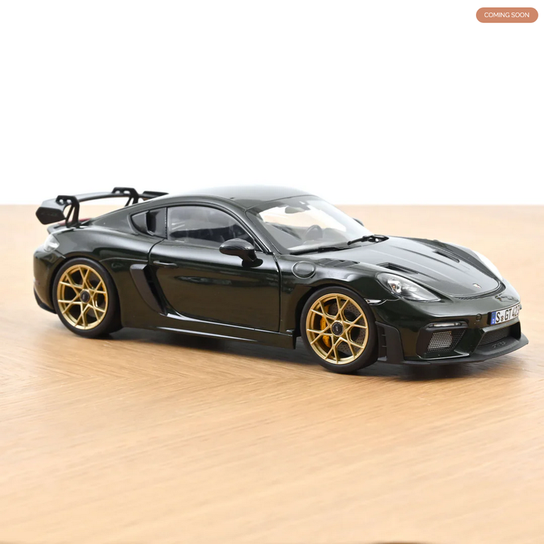 Norev Porsche Cayman GT4 RS Weissach 2023 Brewster Green 1:18 - Modèle Neuf (NV187250)