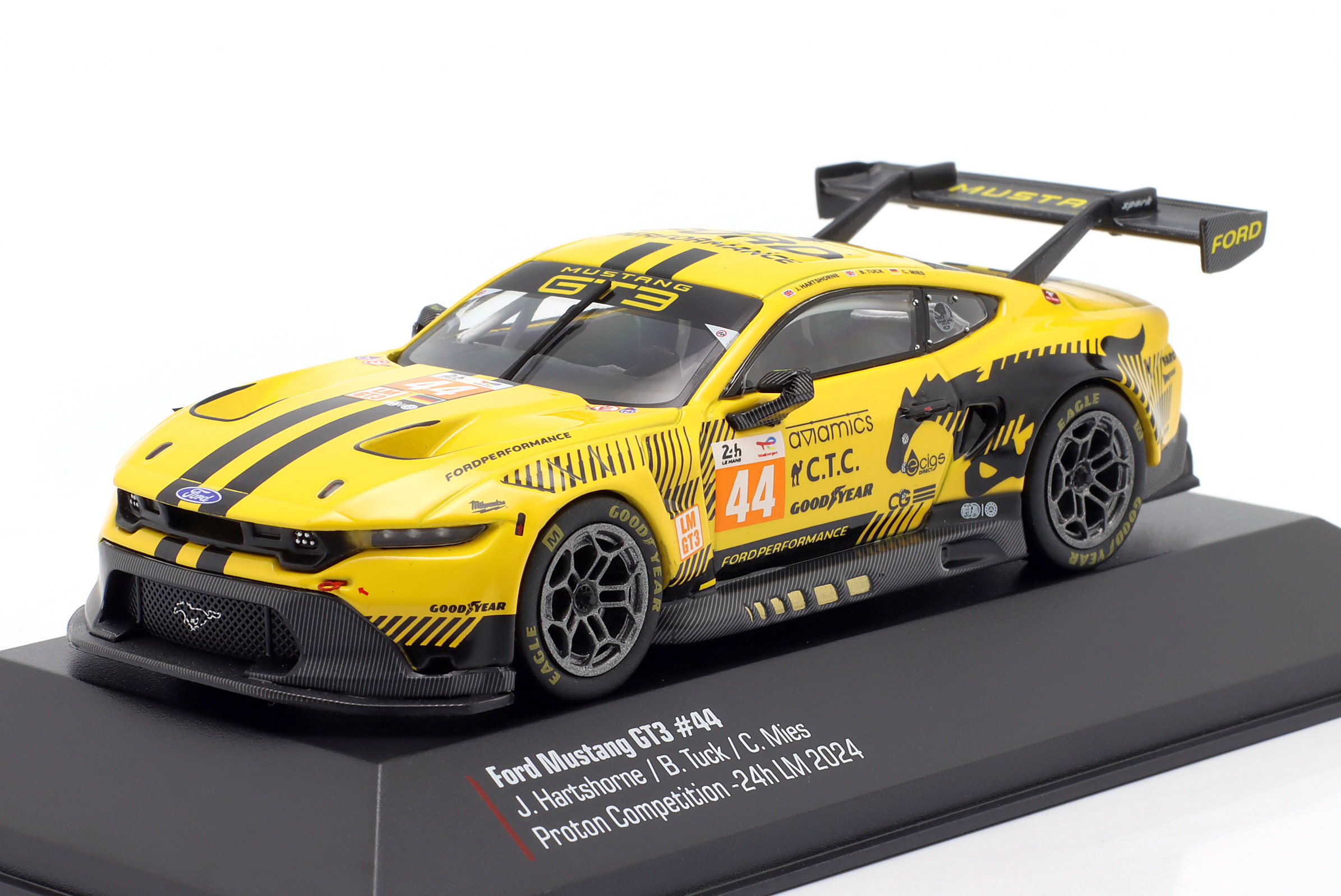 Ford Mustang GT3 Proton Competition #44 Hartshorne/ Tuck/ Mies 24H Le Mans 2024 1:43 Ixo Models