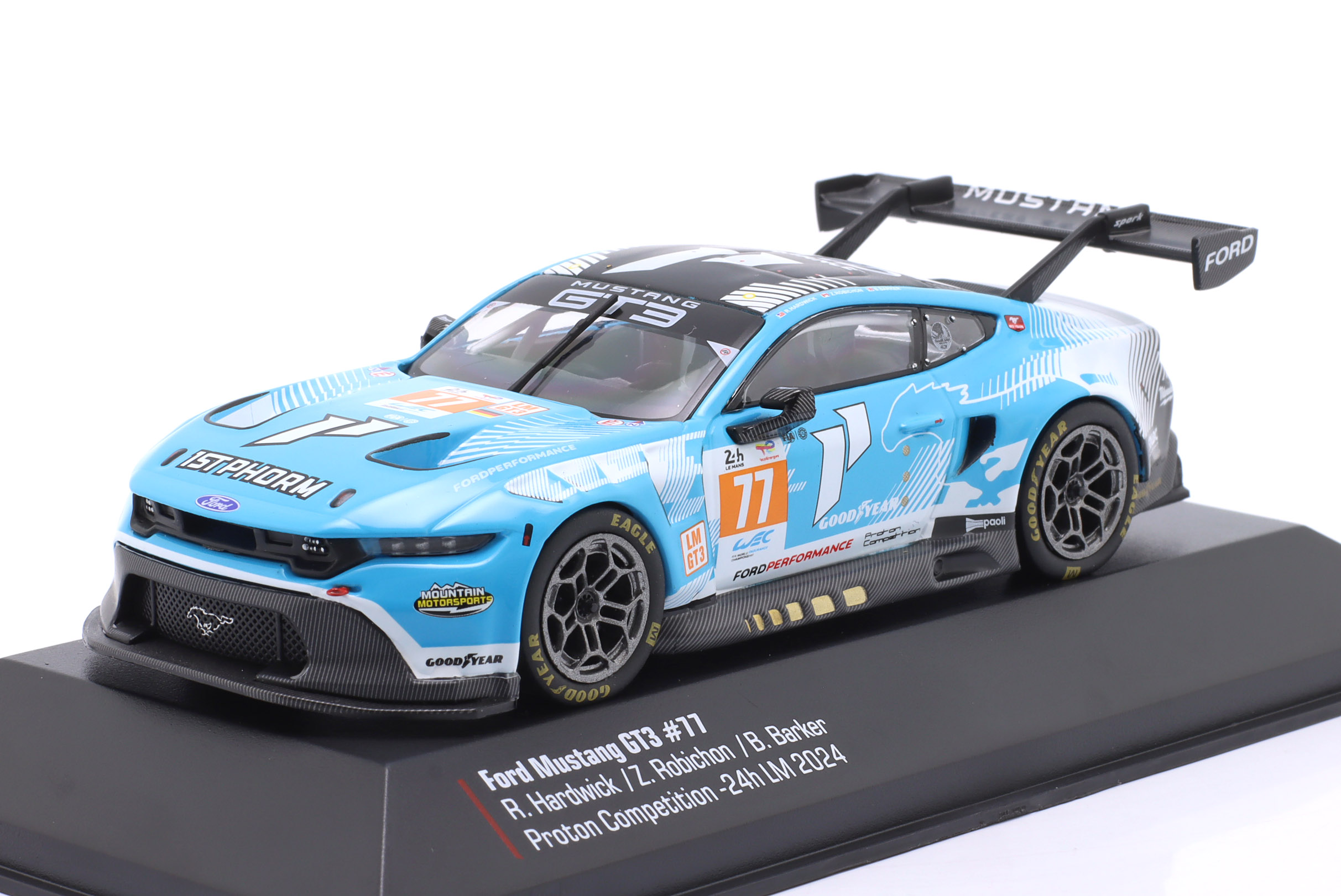 Ford Mustang GT3 Proton Competition #77 Barker/ Hardwick/ Robichon 24H Le Mans 2024 1:43 Ixo Models