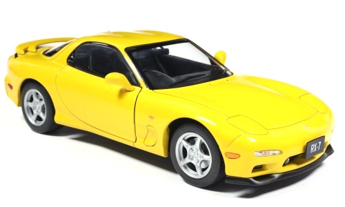 Mazda RX-7 1991 yellow 1:24 WhiteBox