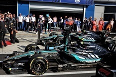 Mercedes-AMG Petronas F1 Team W17 #12 K.Antonelli Winner Italy GP 2026 with Figurine + Position and Pit Board + Trophy 1:43 Minichamps