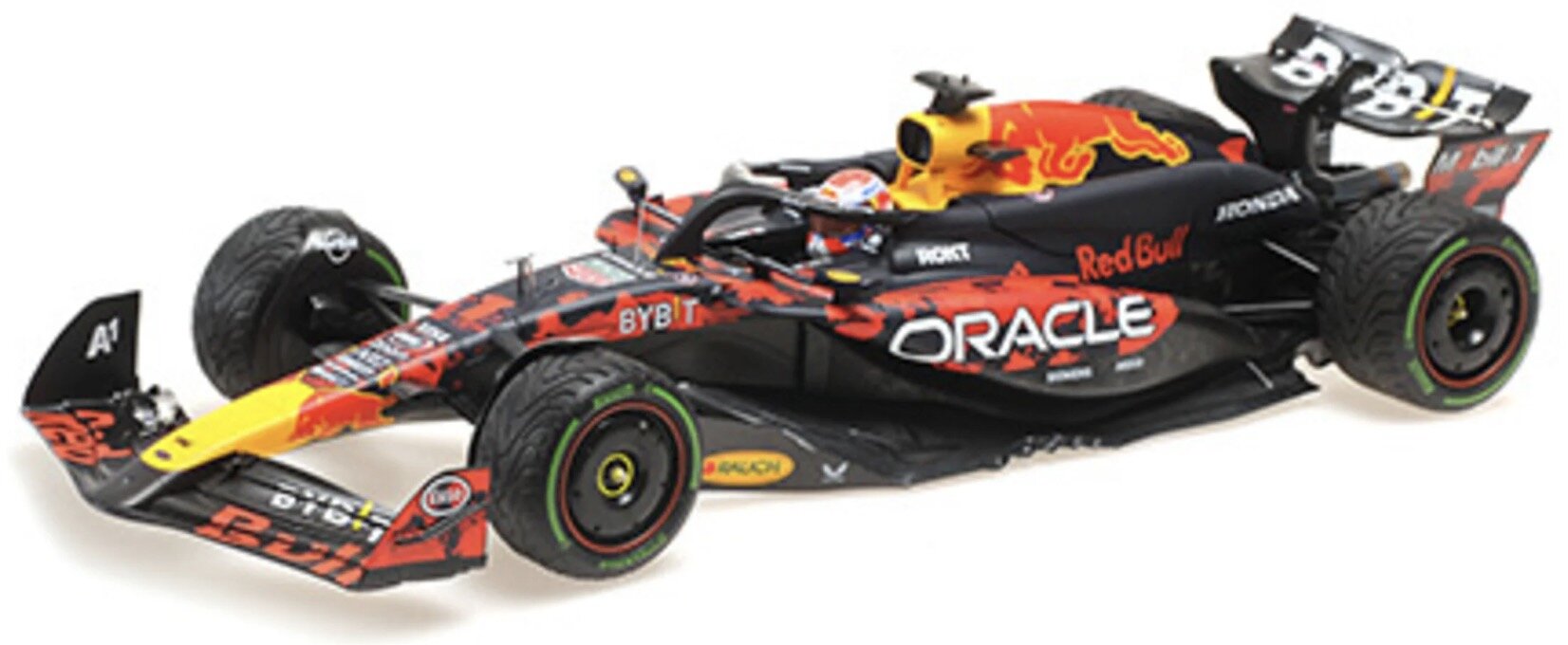 Red Bull RB20 #1 M.Verstappen F1 2024 Silverstone with Helmet 1:43 Bburago